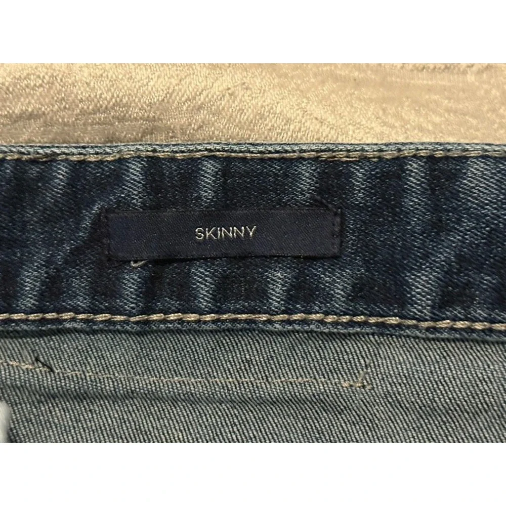 Calvin Klein Jeans Skinny Distressed Boys Size 18 Straight Leg Denim Blue Wash